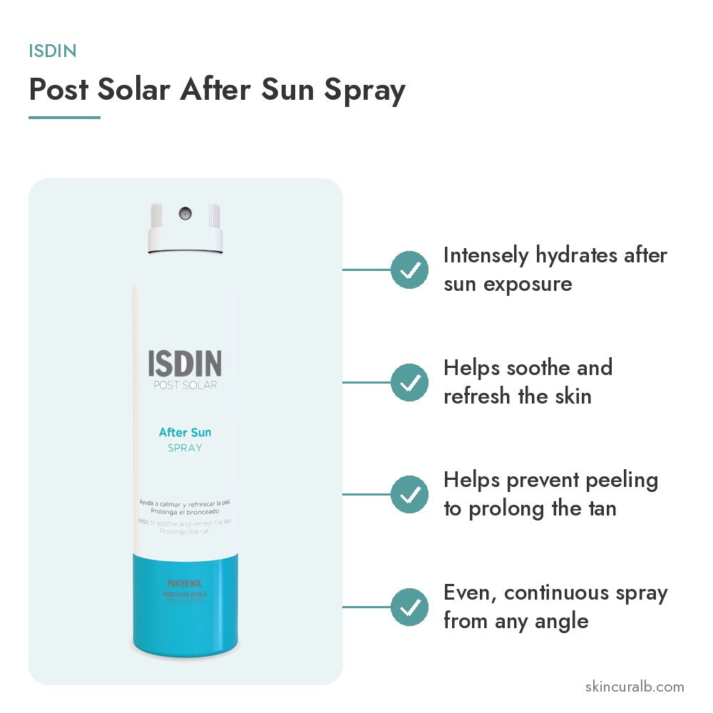 ISDIN Post Solar After Sun Spray - key benefits