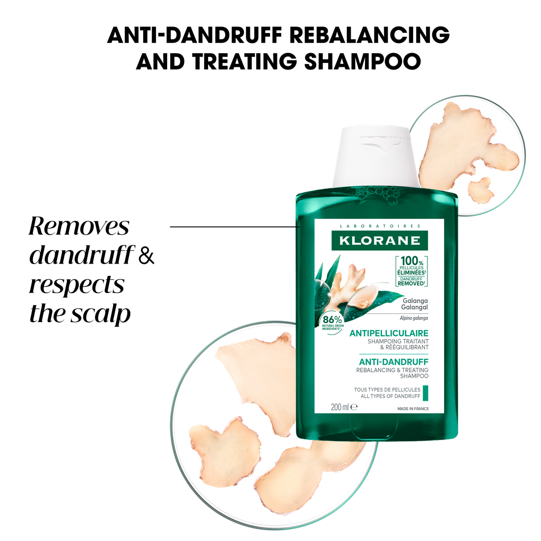 Klorane Anti-dandruff Treatment and Rebalancing Shampoo 200ml