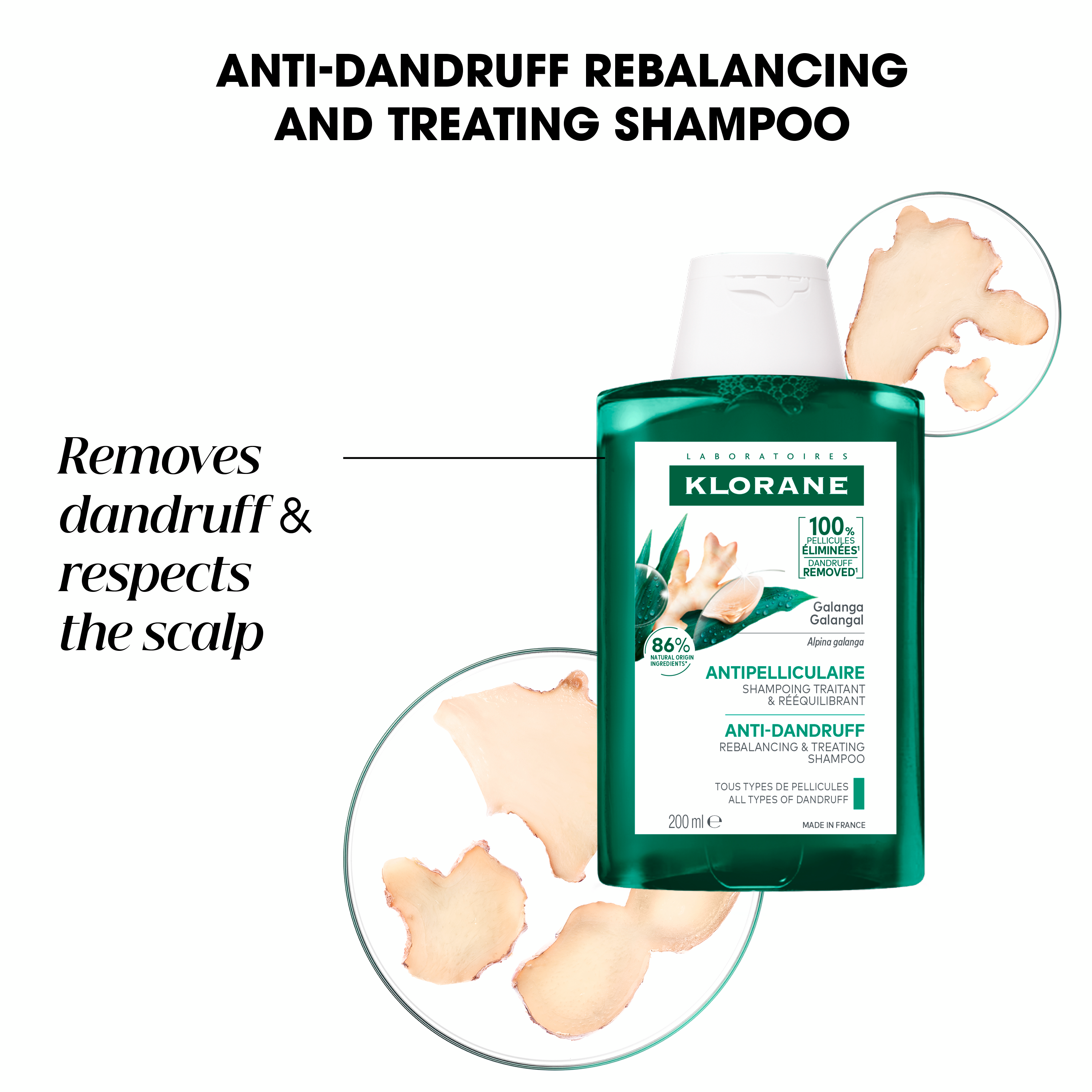 Klorane Anti-dandruff Treatment and Rebalancing Shampoo 200ml