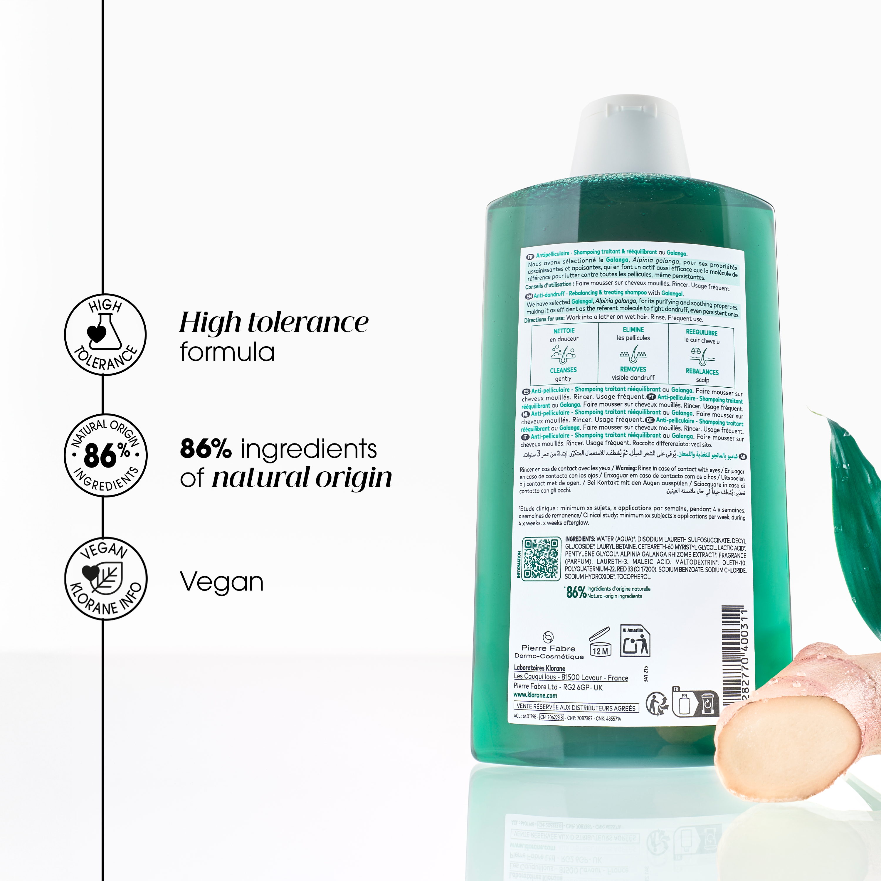Klorane Anti-dandruff Treatment and Rebalancing Shampoo 200ml
