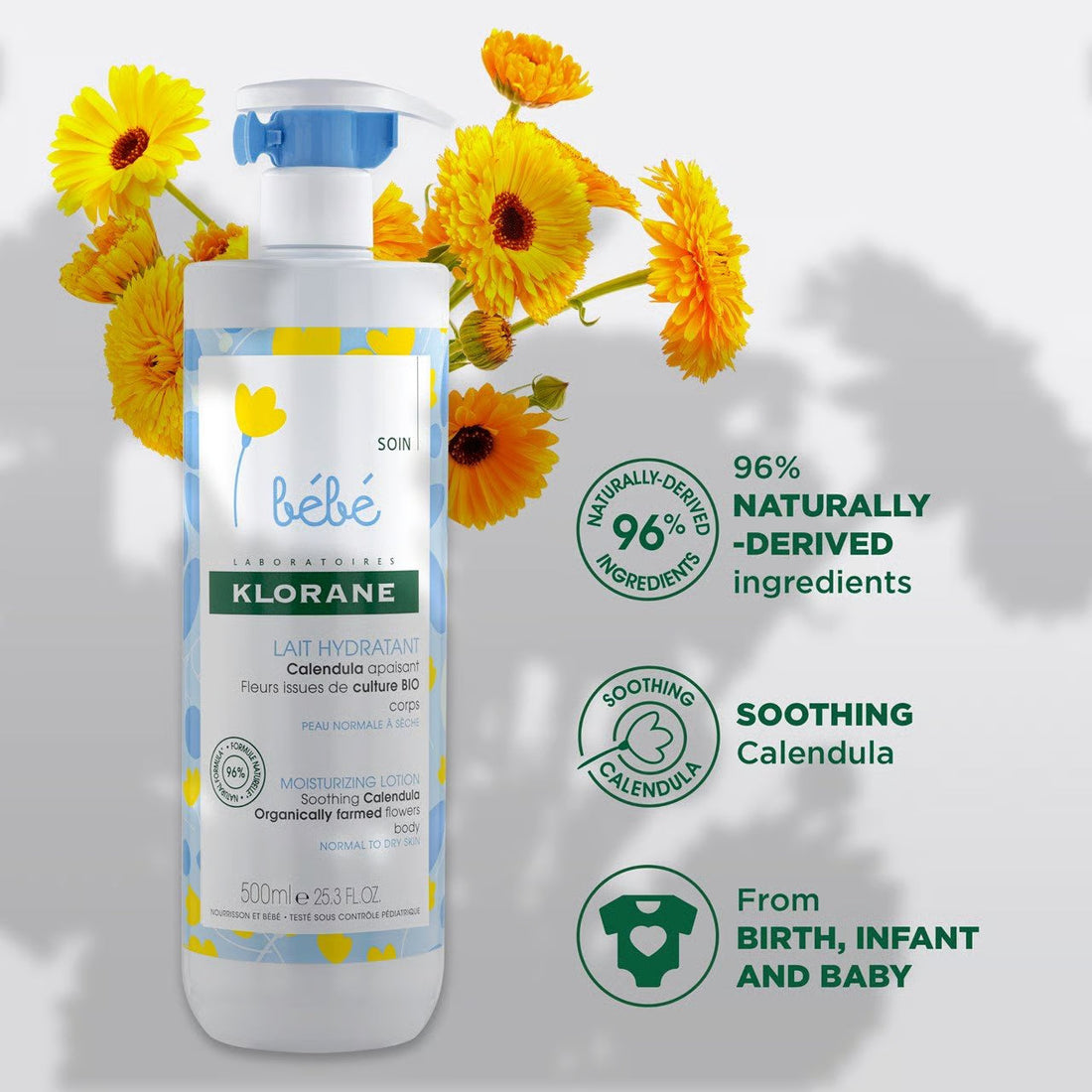 Klorane Bébé Moisturising Lotion with Calendula