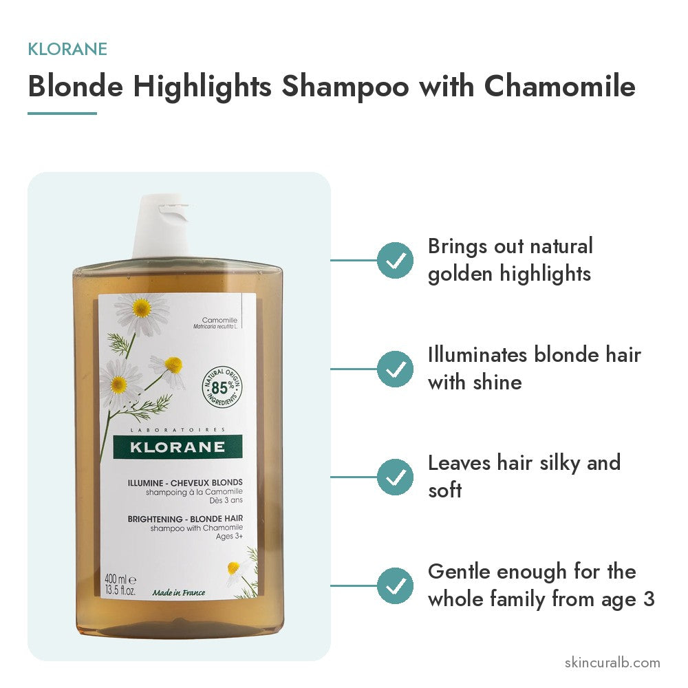 Klorane Blonde Highlights Shampoo with Chamomile - key benefits