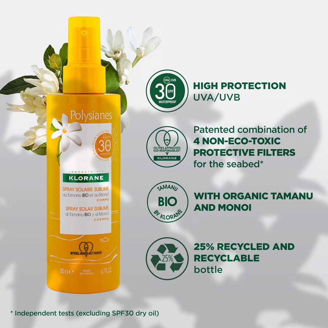 Klorane Polysianes Sublime Sun Spray SPF 30