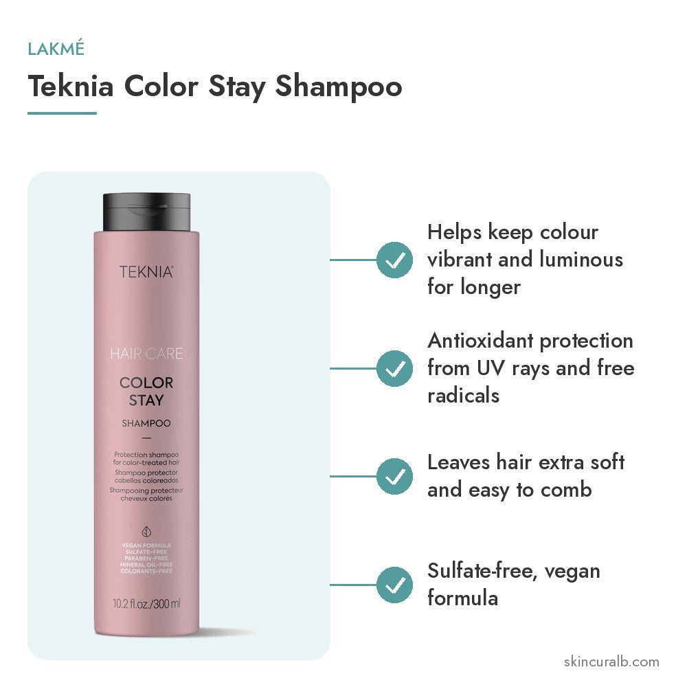Lakmé Teknia Color Stay Shampoo - key benefits