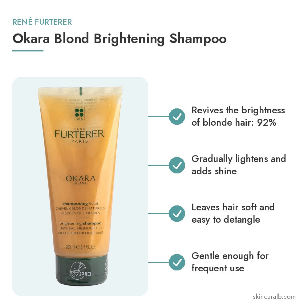 René Furterer Okara Blond Brightening Shampoo - key benefits