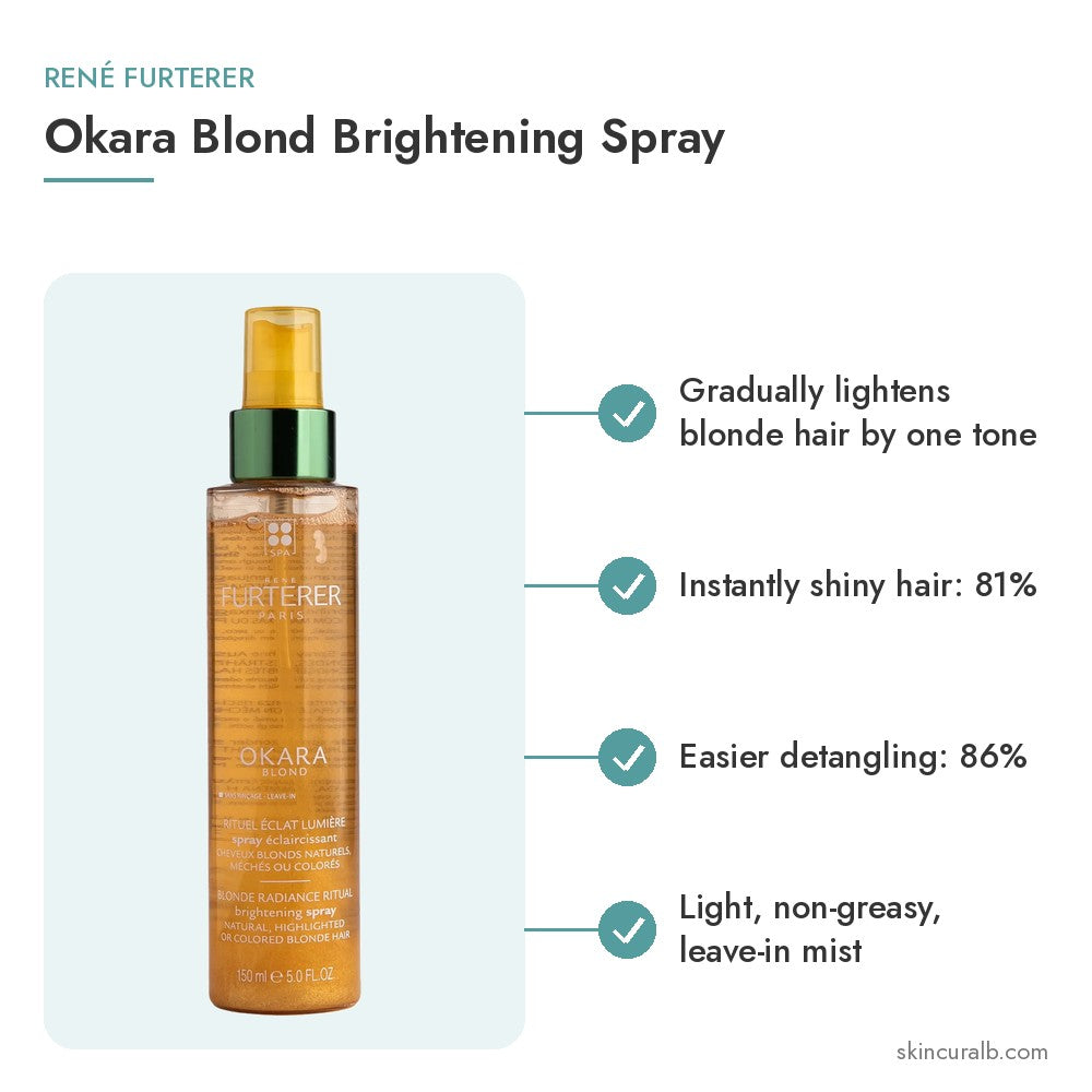 René Furterer Okara Blond Brightening Spray - key benefits
