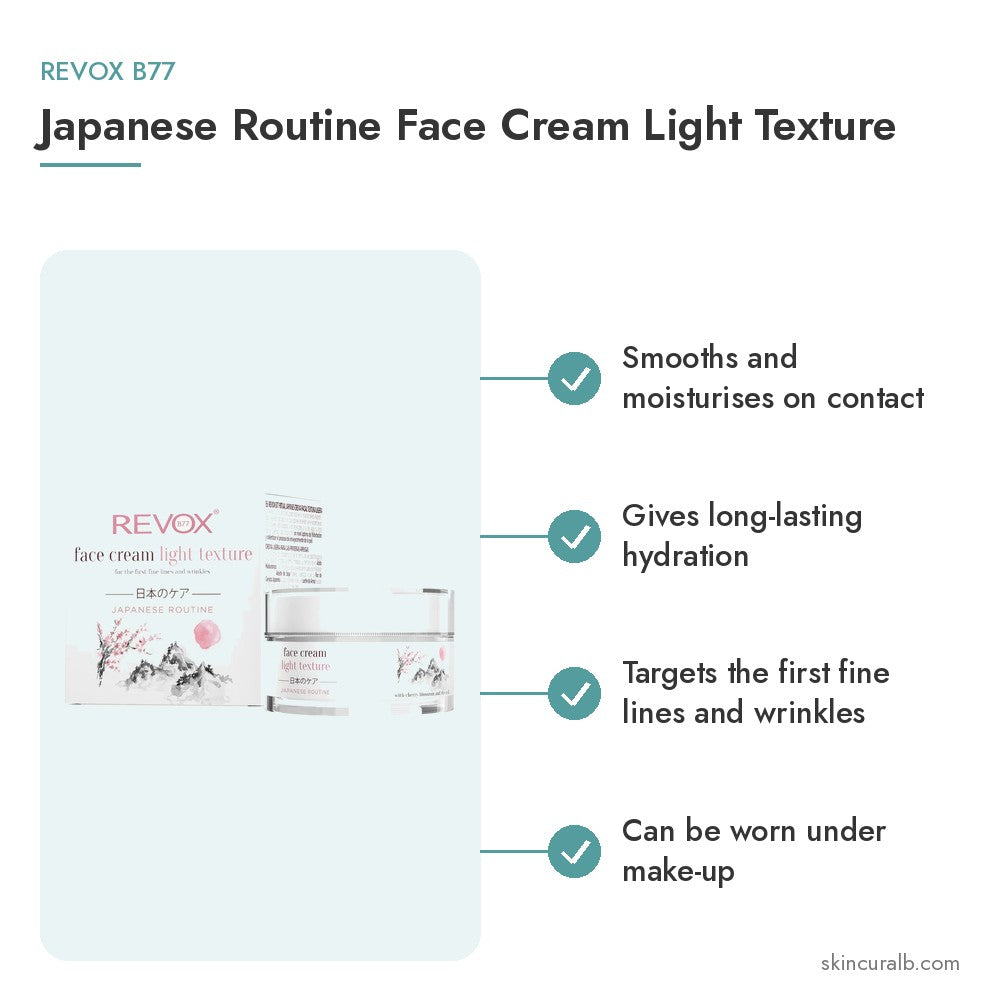 Revox B77 Japanese Routine Face Cream Light Texture