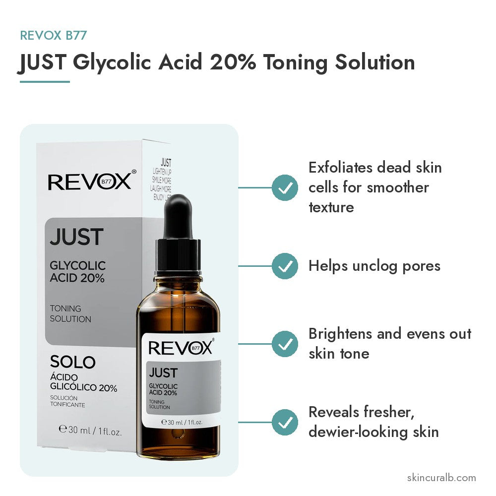 Revox B77 JUST Glycolic Acid 20% Toning Solution