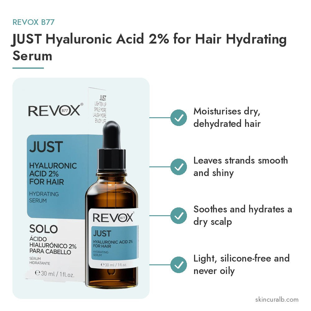 Revox B77 JUST Hyaluronic Acid 2% for Hair Hydrating Serum