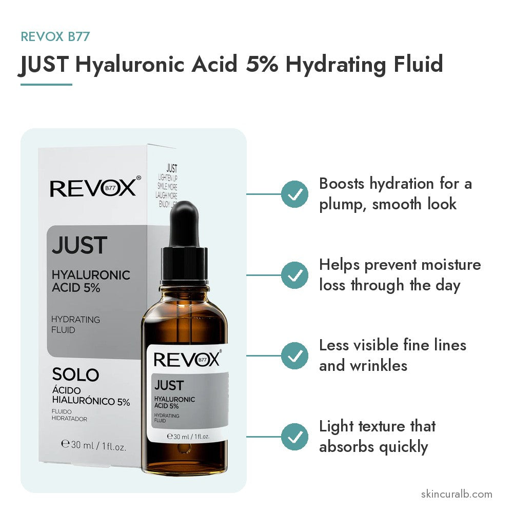 Revox B77 JUST Hyaluronic Acid 5% Hydrating Fluid