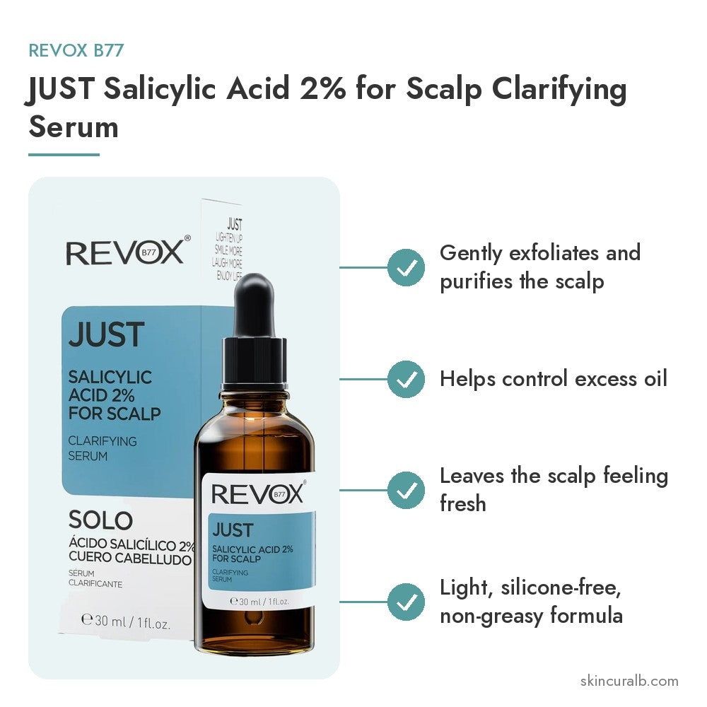 Revox B77 JUST Salicylic Acid 2% for Scalp Clarifying Serum