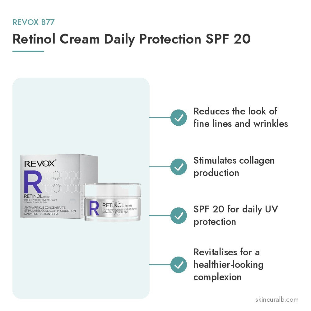 Revox B77 Retinol Cream Daily Protection SPF 20 - key benefits