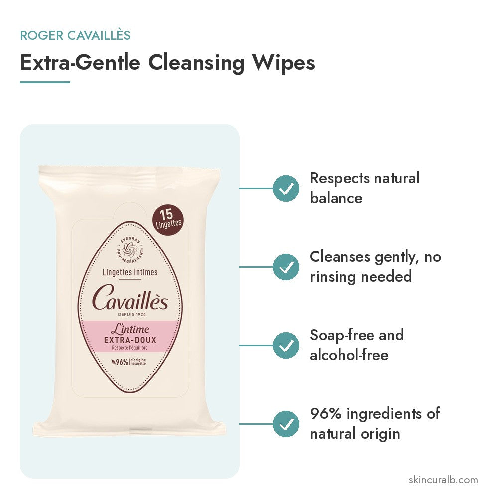 Roger Cavaillès Extra-Gentle Cleansing Wipes