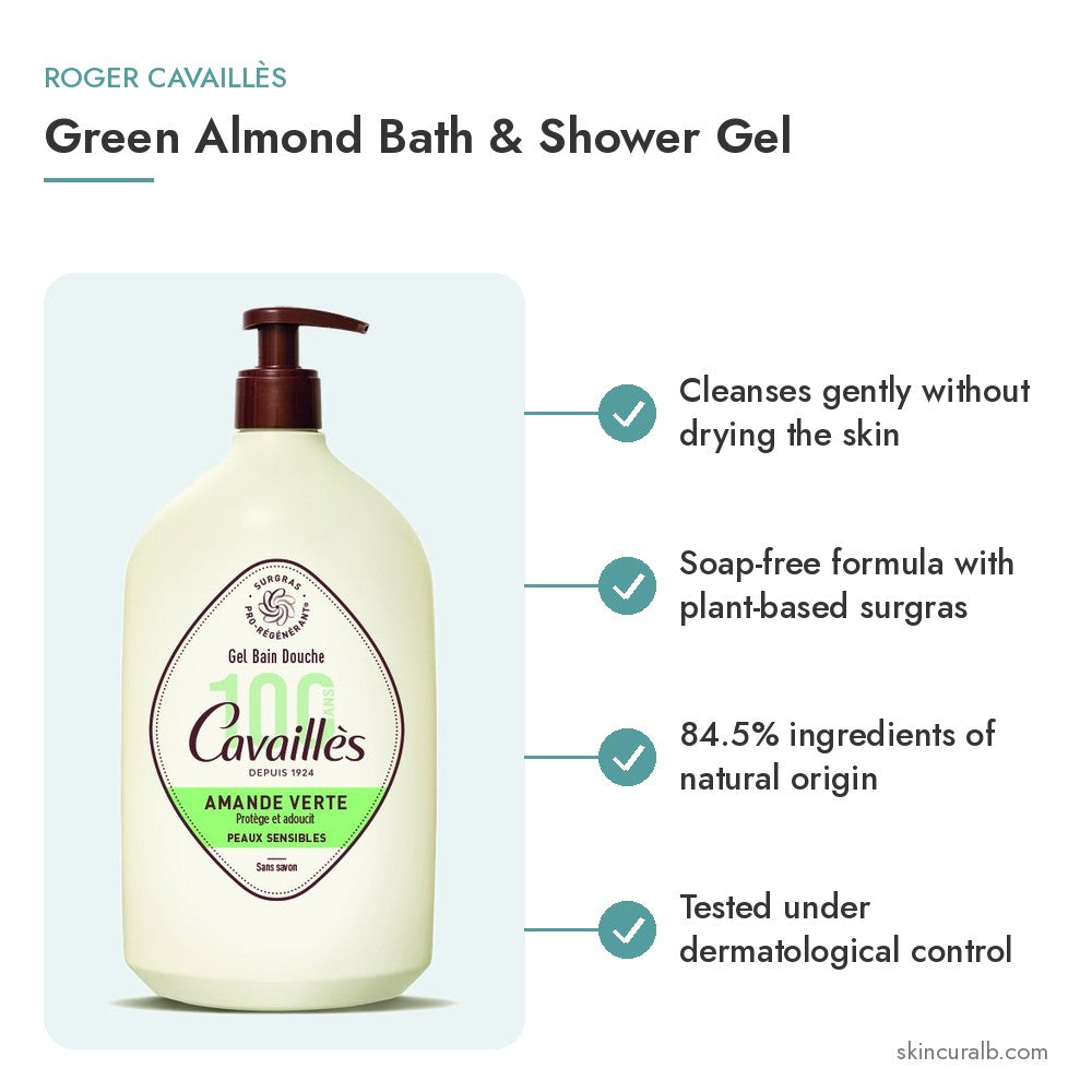 Roger Cavaillès Green Almond Bath & Shower Gel