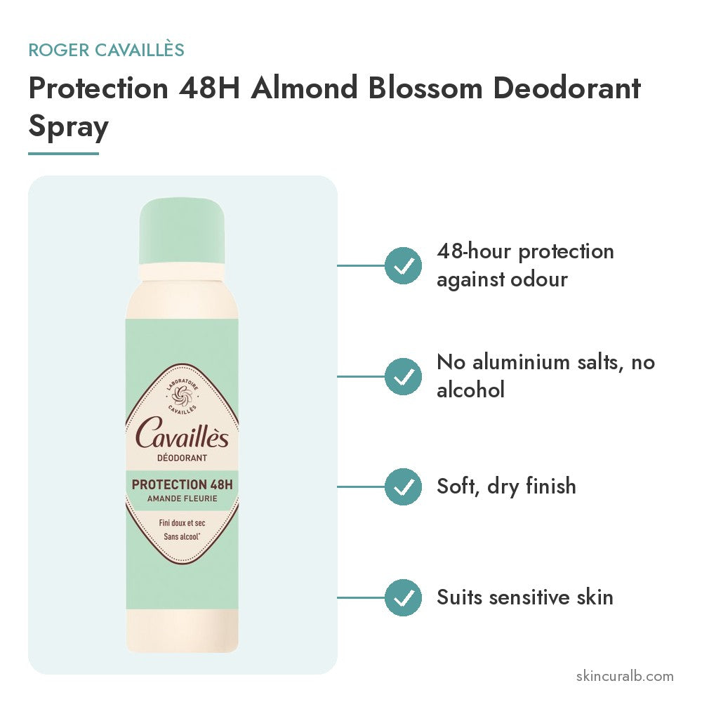 Roger Cavaillès Protection 48H Almond Blossom Deodorant Spray