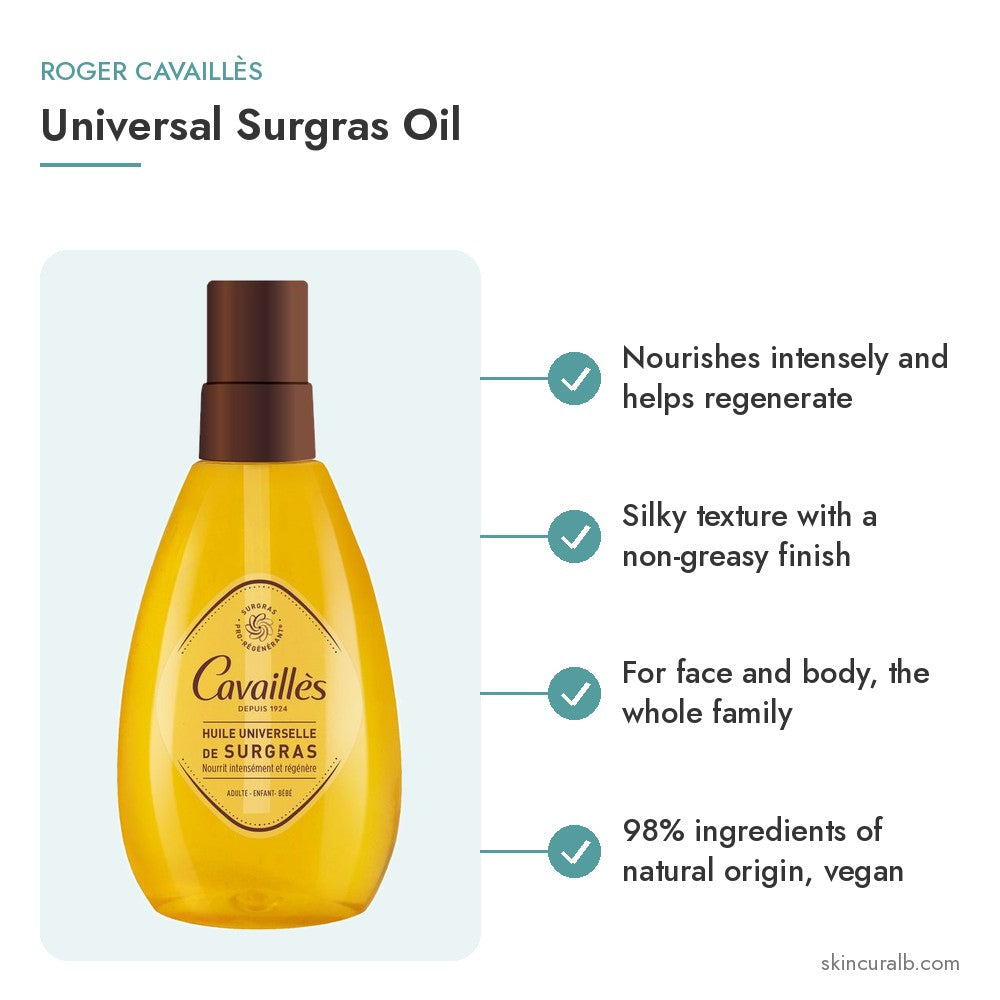 Roger Cavaillès Universal Surgras Oil - key benefits