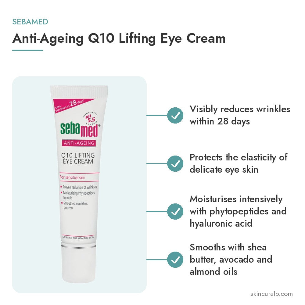 Sebamed Anti-Ageing Q10 Lifting Eye Cream - key benefits