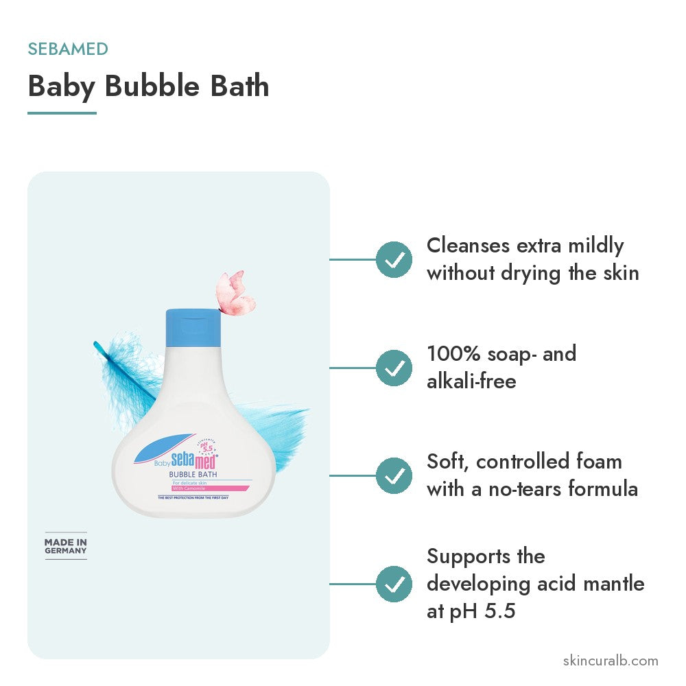 Sebamed Baby Bubble Bath - key benefits