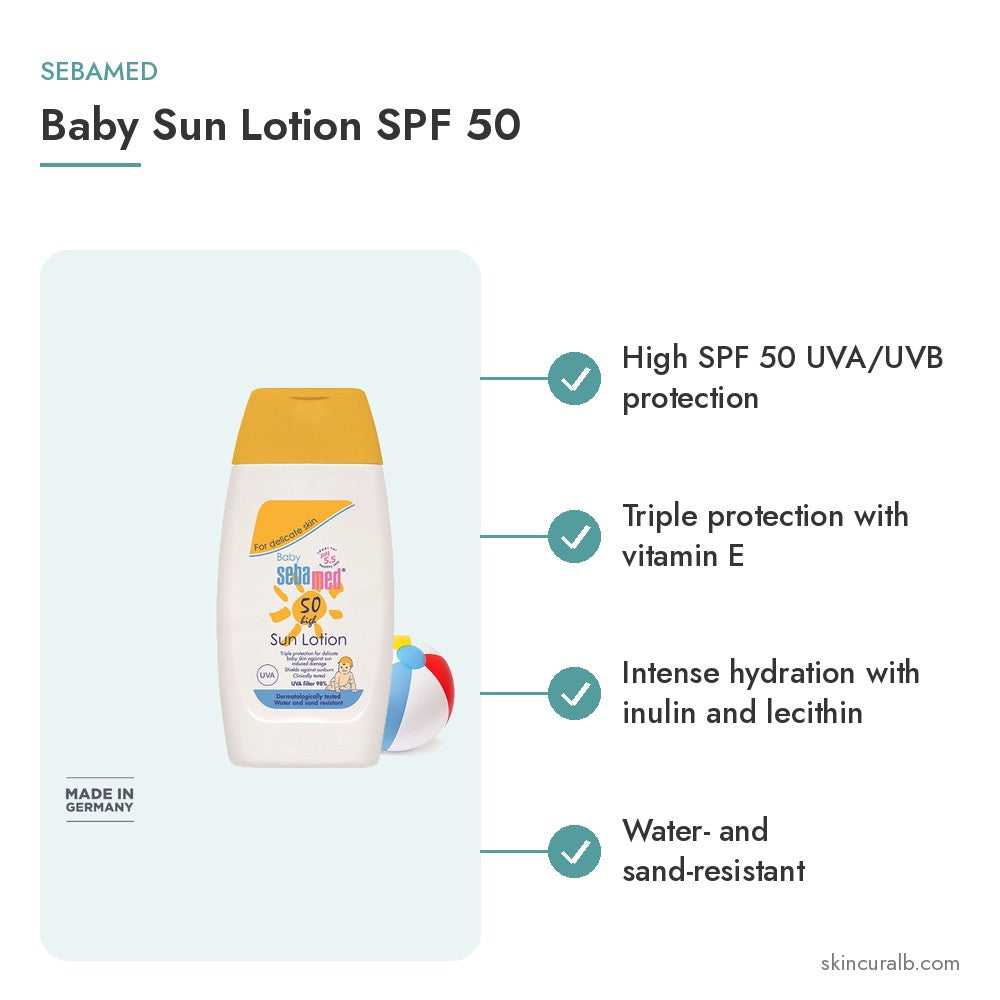 Sebamed Baby Sun Lotion SPF 50 - key benefits