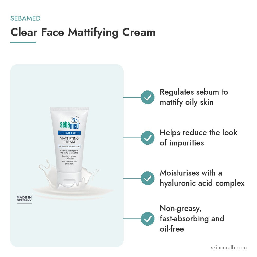 Sebamed Clear Face Mattifying Cream - key benefits