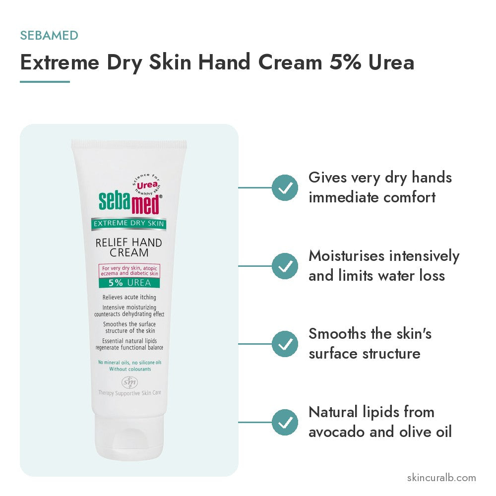 Sebamed Extreme Dry Skin Hand Cream 5% Urea - key benefits