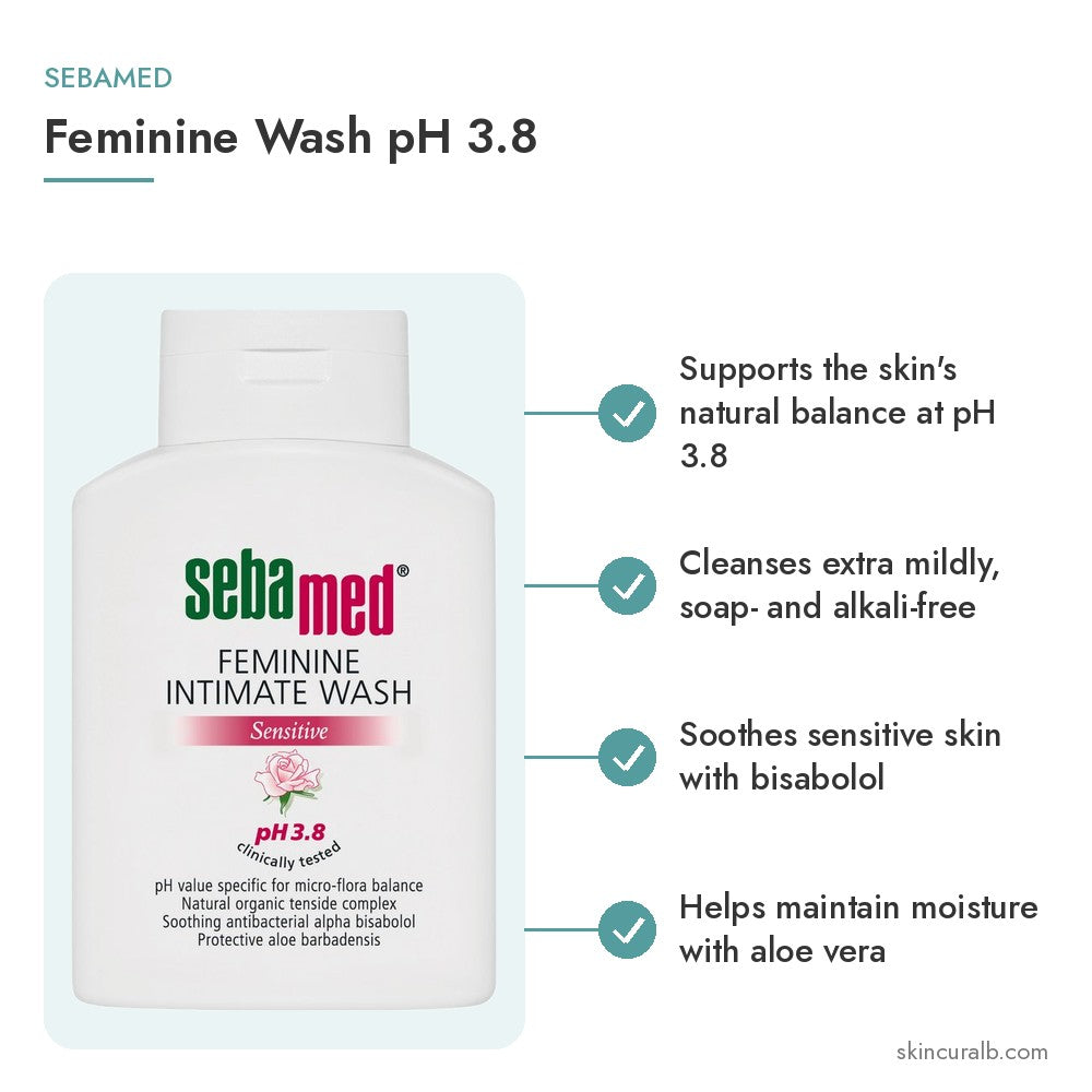 Sebamed Feminine Wash pH 3.8 - key benefits