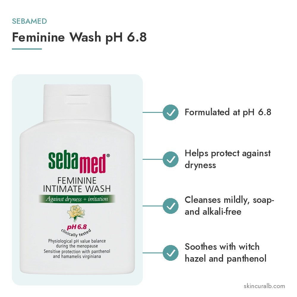 Sebamed Feminine Wash pH 6.8 - key benefits