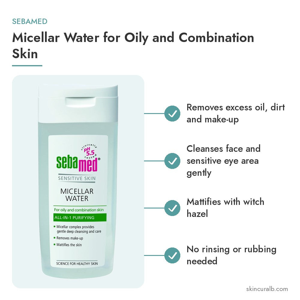 Sebamed Micellar Water for Oily and Combination Skin - key benefits