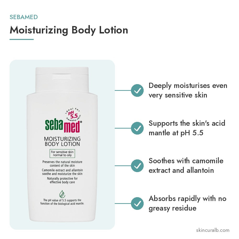 Sebamed Moisturizing Body Lotion - key benefits