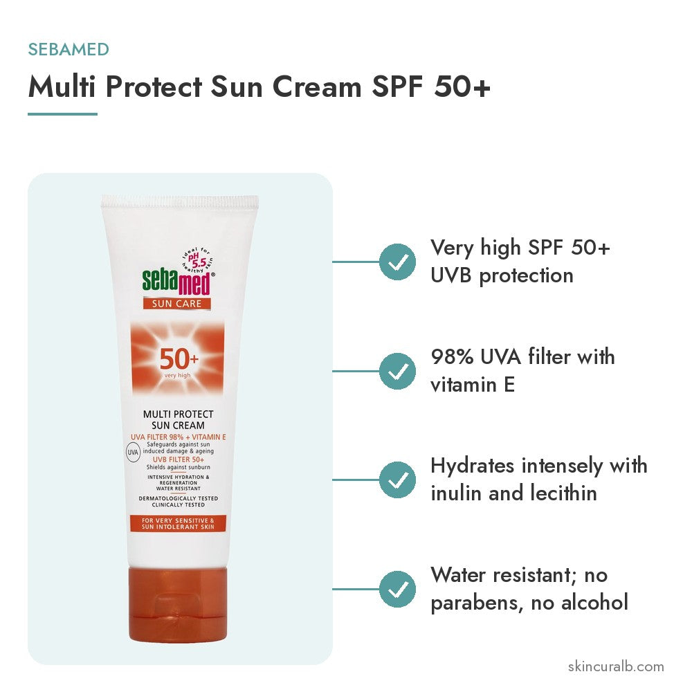 Sebamed Multi Protect Sun Cream SPF 50+ - key benefits