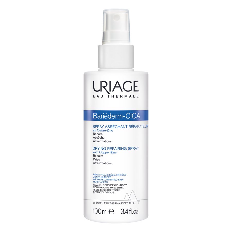 Uriage Bariéderm-CICA Drying Repairing Spray with Copper-Zinc