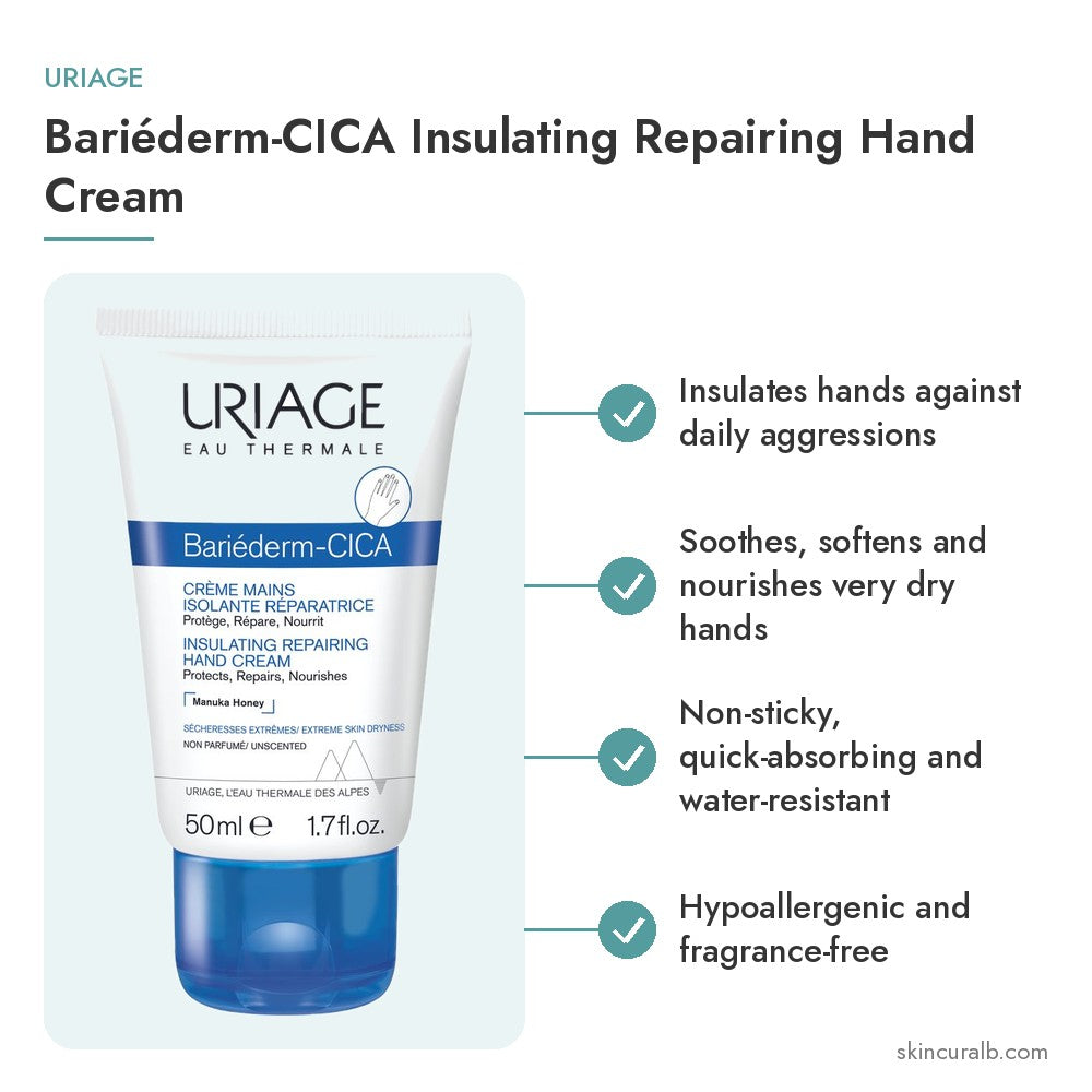 Uriage Bariéderm-CICA Insulating Repairing Hand Cream
