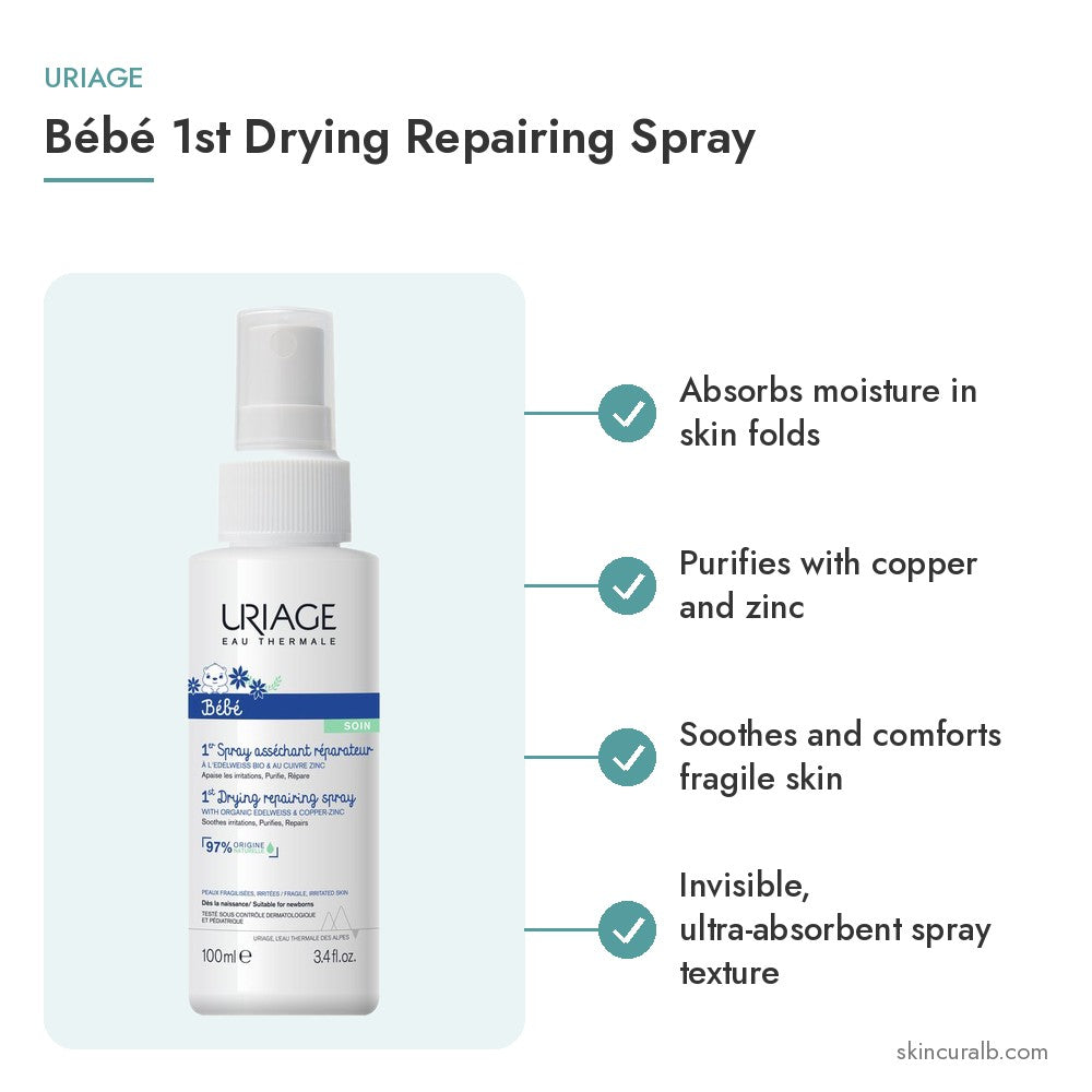 Uriage Bébé 1st Drying Repairing Spray