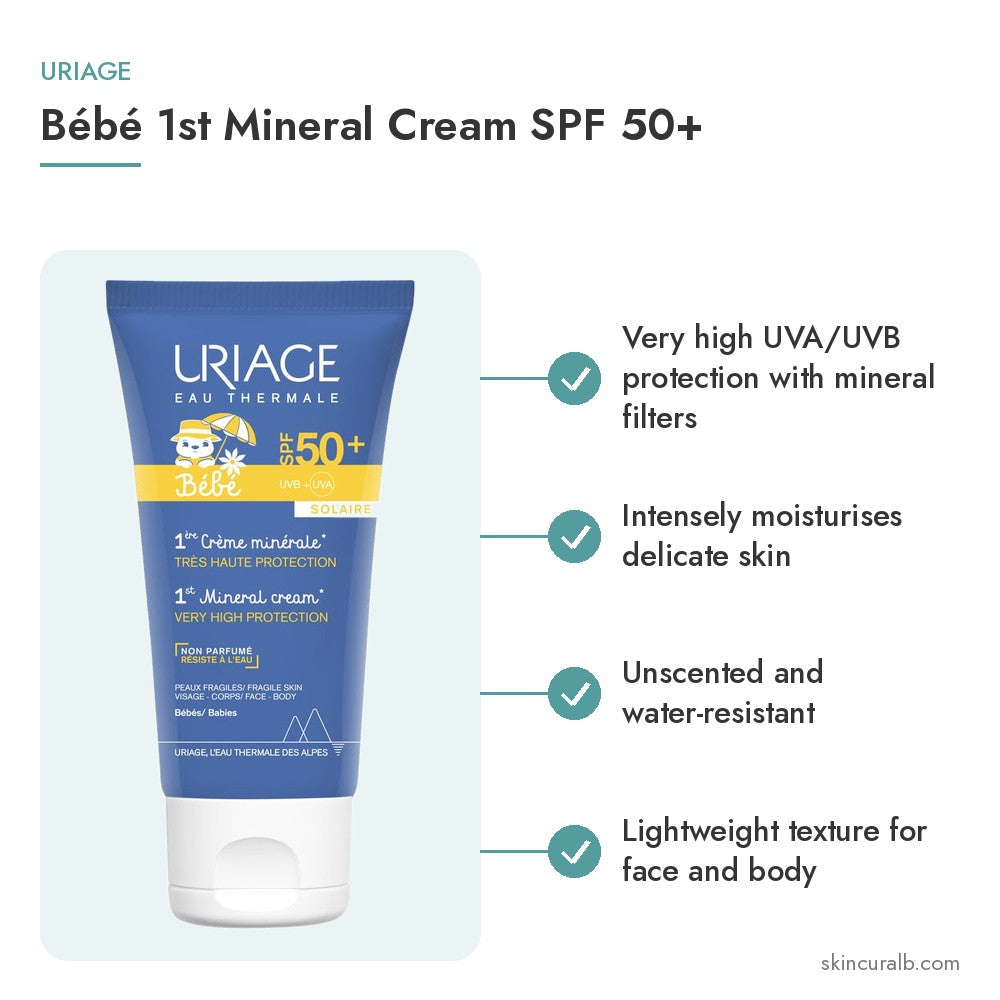 Uriage Bébé 1st Mineral Cream SPF 50+