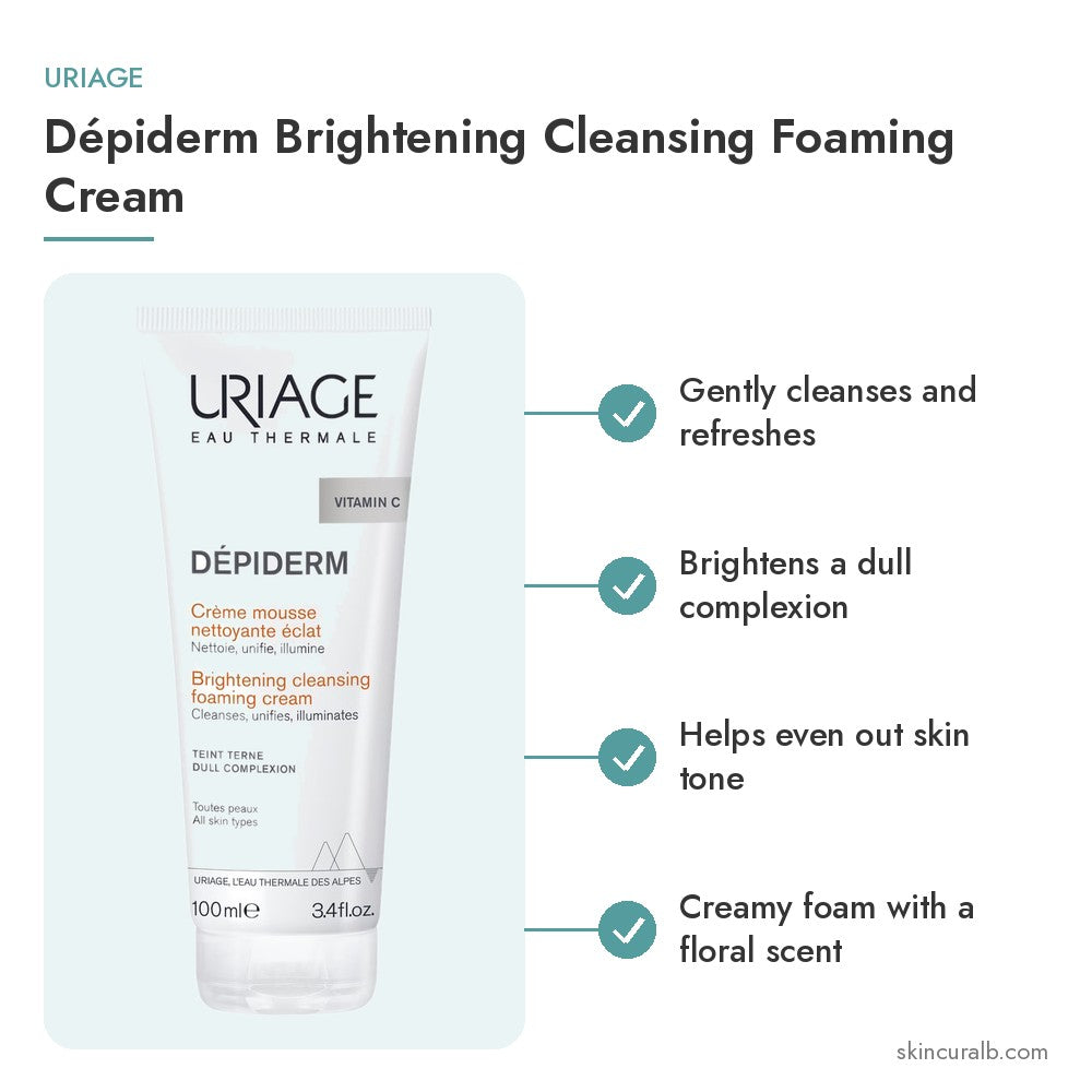 Uriage Dépiderm Brightening Cleansing Foaming Cream