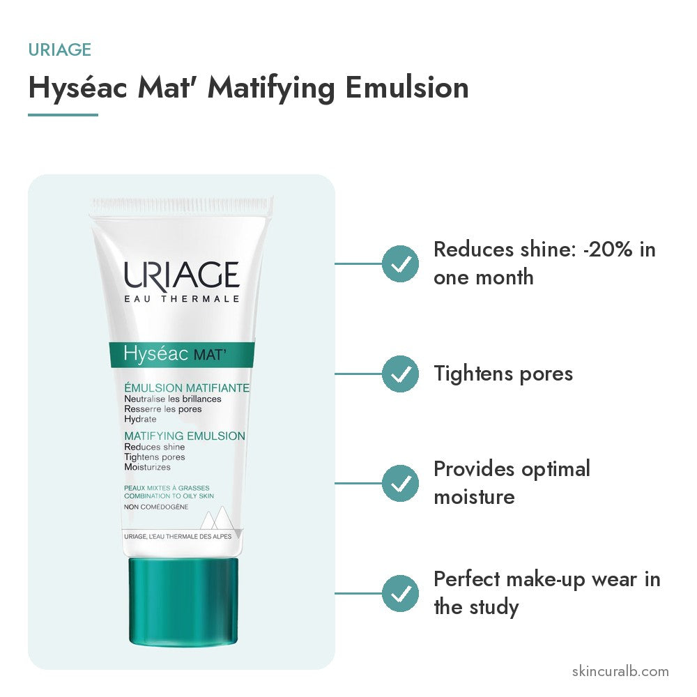 Uriage Hyséac Mat' Matifying Emulsion