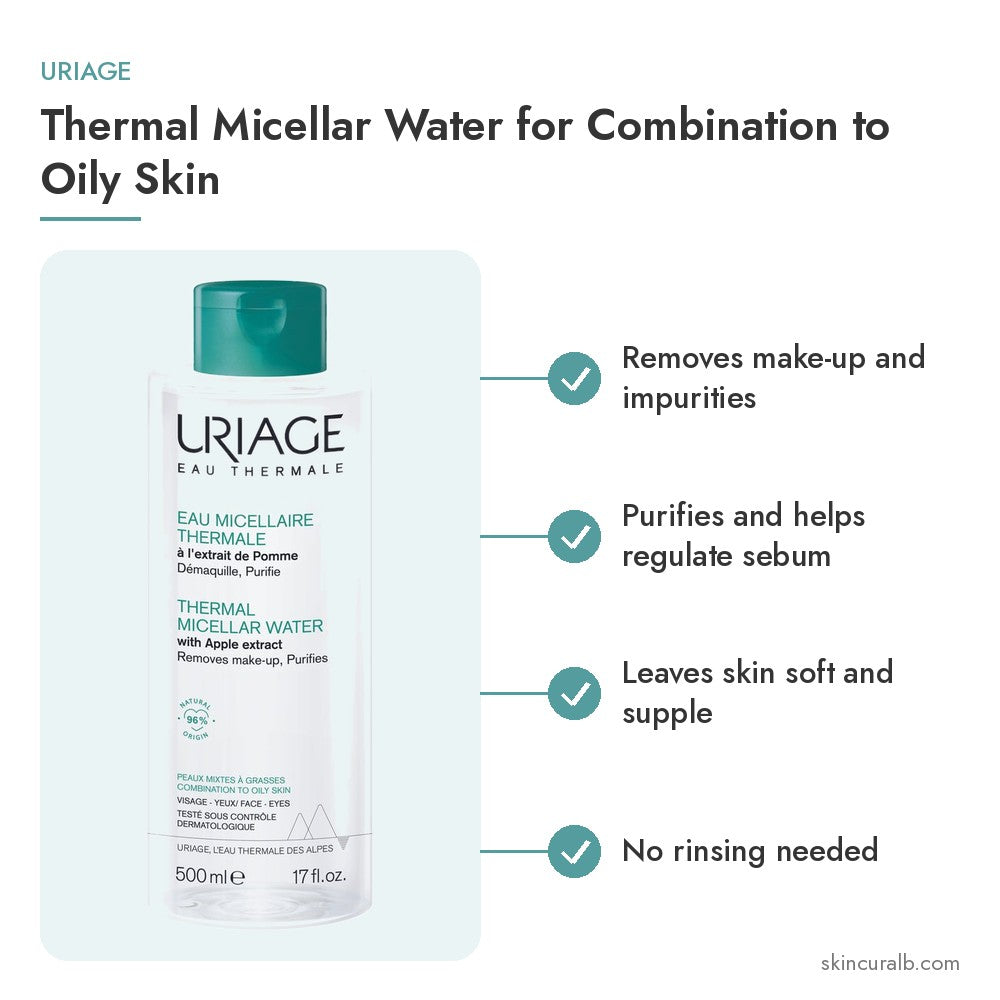 Uriage Thermal Micellar Water for Combination to Oily Skin