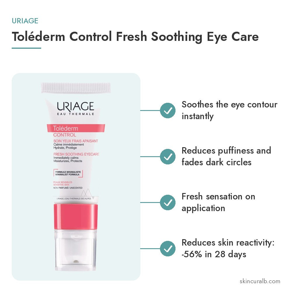 Uriage Toléderm Control Fresh Soothing Eye Care