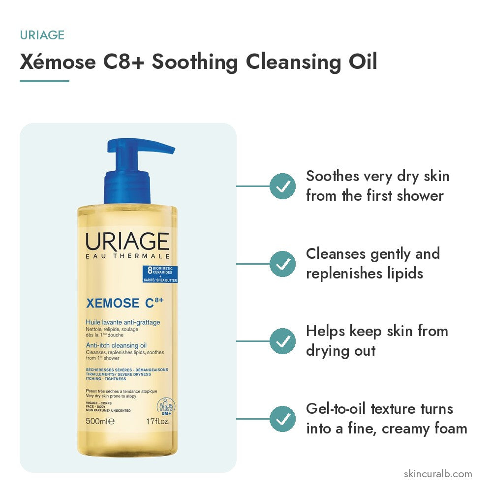 Uriage Xémose C8+ Soothing Cleansing Oil
