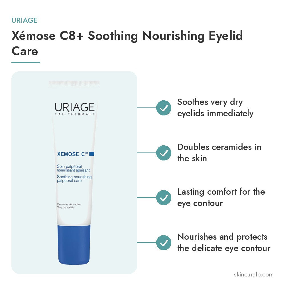 Uriage Xémose C8+ Soothing Nourishing Eyelid Care